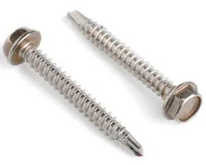 5.5 X 35 HEXAGON HEAD WASHER FACED SELF DRILLING SCREW DIN 7504K A2 STAINLESS STEEL