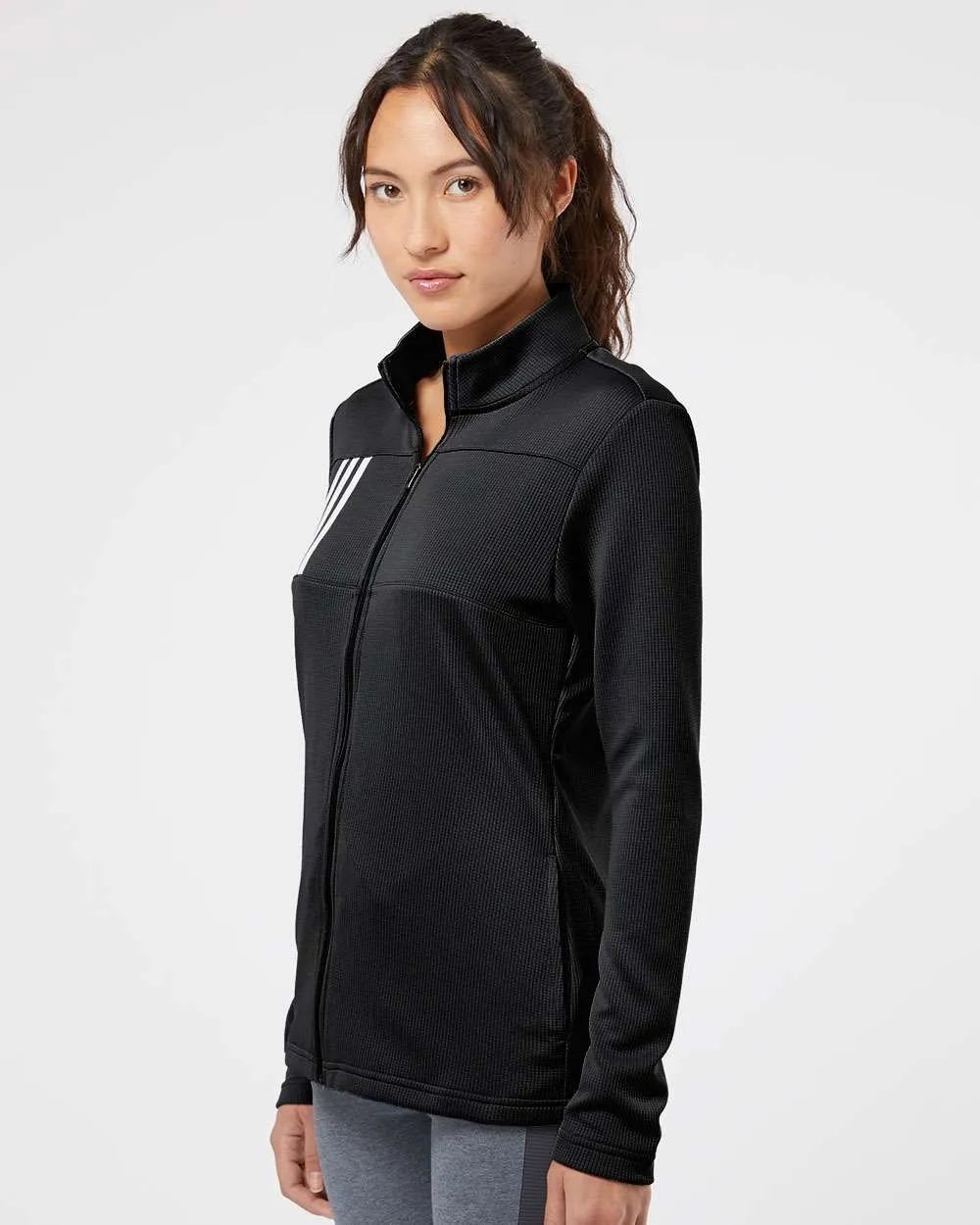 Adidas - Women's 3-Stripes Double Knit Full-Zip
