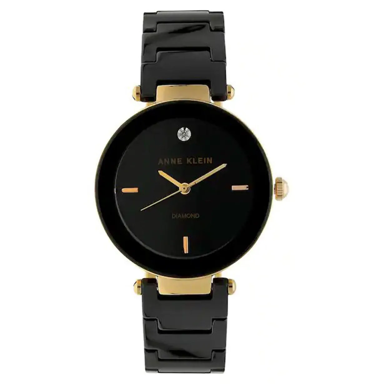 Anne Klein Ceramics Black Dial Women 33mm