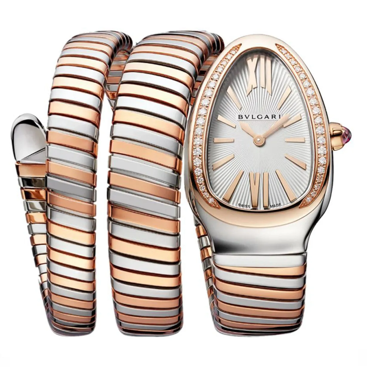 Bvlgari Serpenti Tubogas White Dial Women 35mm
