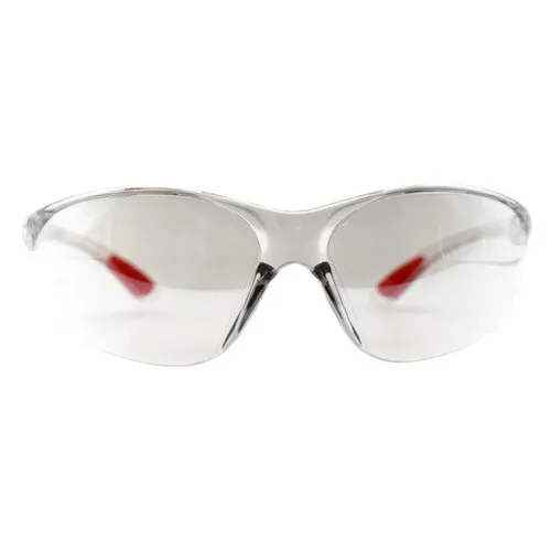 Cordova EML50ST Machinist Lite Clear Frame, Indoor/Outdoor Anti-Fog Lens, Single Wrap-Around Lens, Injected Temple Pads