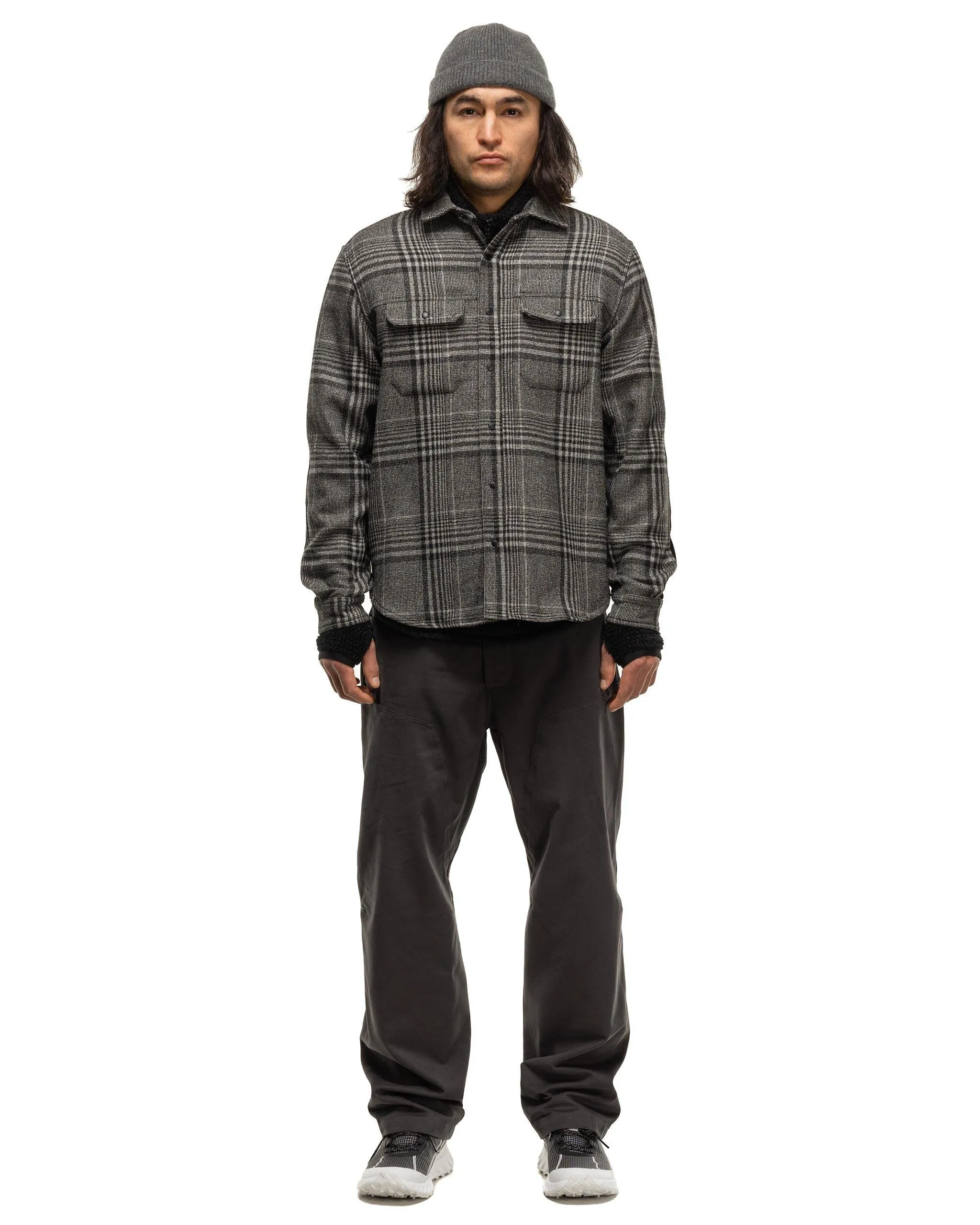 Crescent Shirt - Loro Piana Zelander Merino Wool Flannel Grey