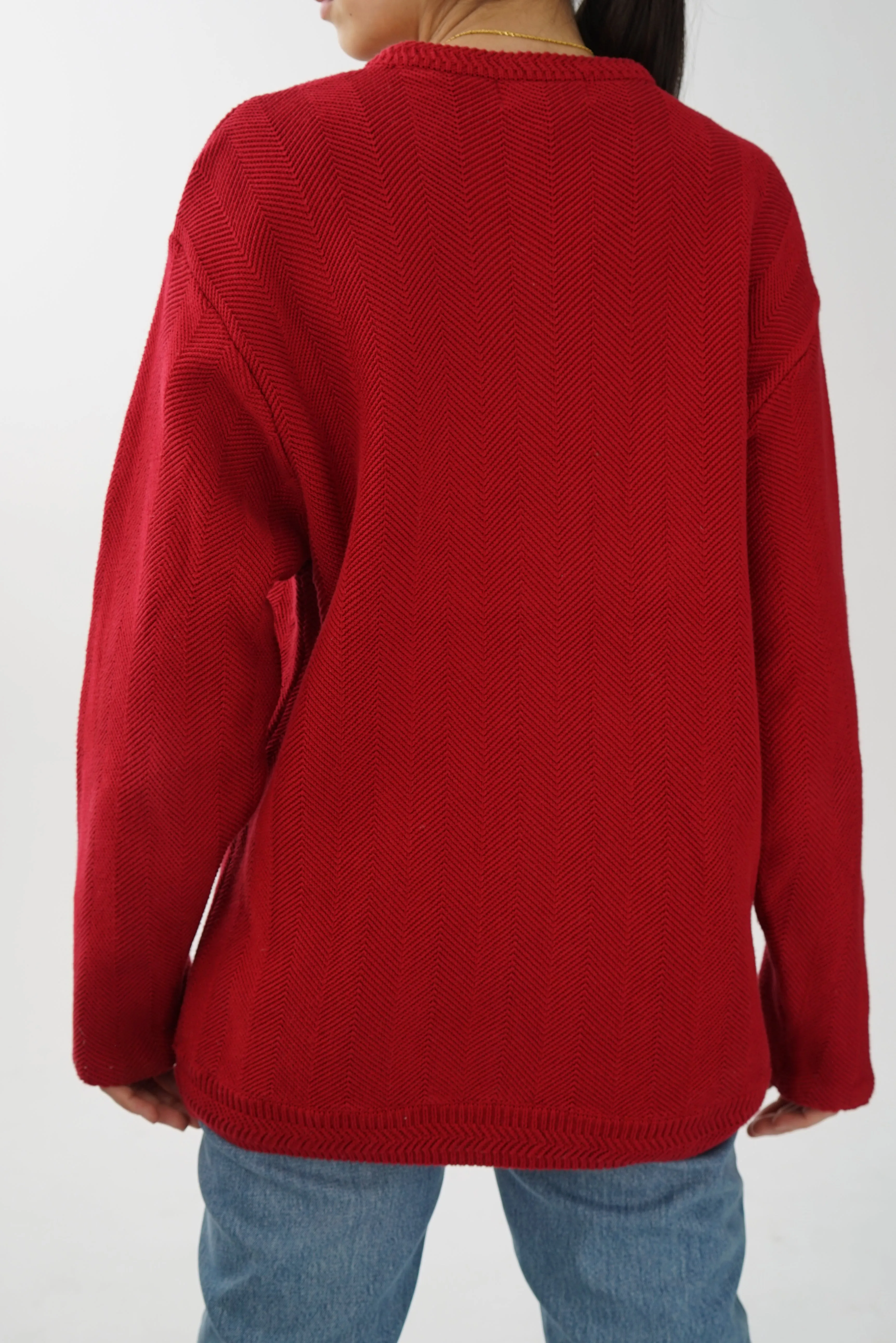 Crewneck Chaps rouge pour homme taille M