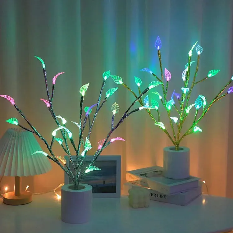 Décoration Lumière Feuille Branche légante