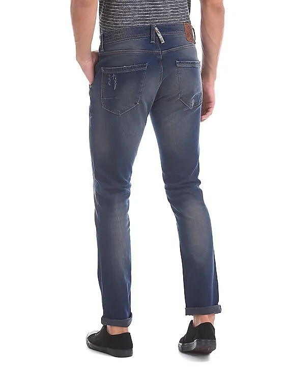 Ed Hardy Skuller Super Slim Fit Washed Jeans