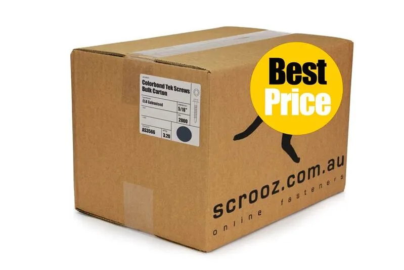 Ironstone 10g x 25mm Tek Screws Carton 2000