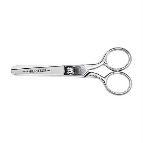 Klein® Heritage Cutlery™ H445 Safety Scissor, 2-1/4 in L of Cut, 5-1/4 in OAL, Anvil Tip, Standard Edge, Stainless Steel Blade, 