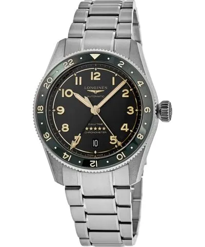 Longines Spirit Zulu Time Grey Dial Steel Men's Watch L3.802.4.63.6