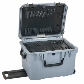 Master Telecom Installer Tool Kit in 14 Lifetime Warranty Wheeled Gray Tool Case