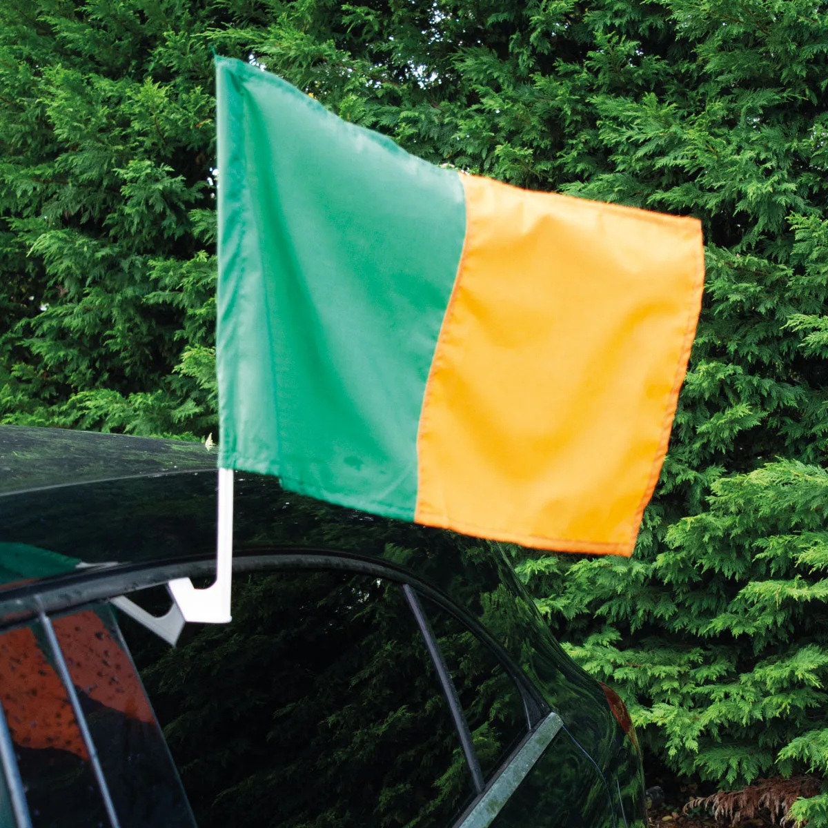 Mc Keever Sports Half and Half Car Flag - Green/Orange