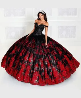 Princesa by Ariana Vara PR12275 - Glitter Tulle with Bolero Ballgown