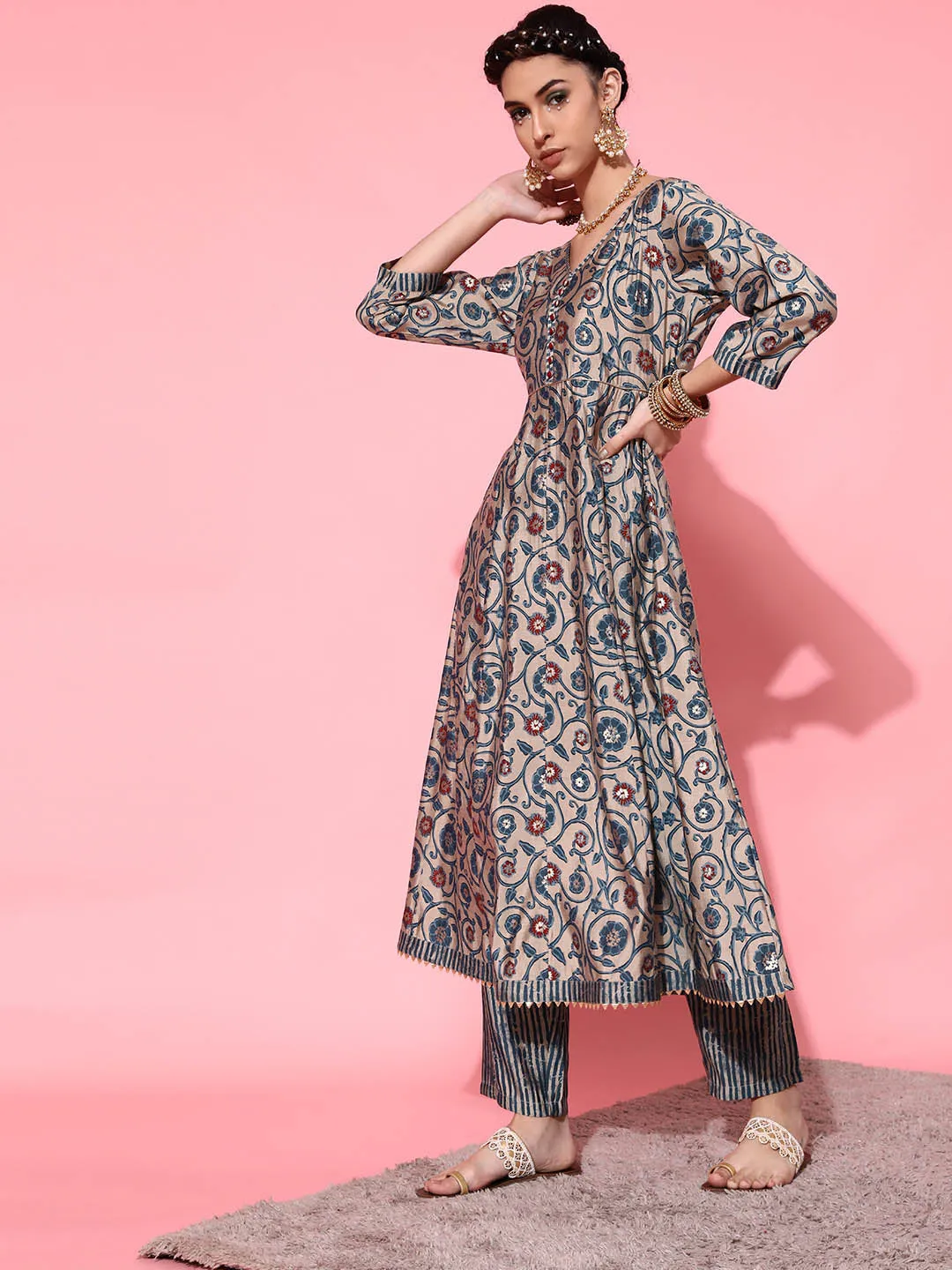 Printed Kurta Set