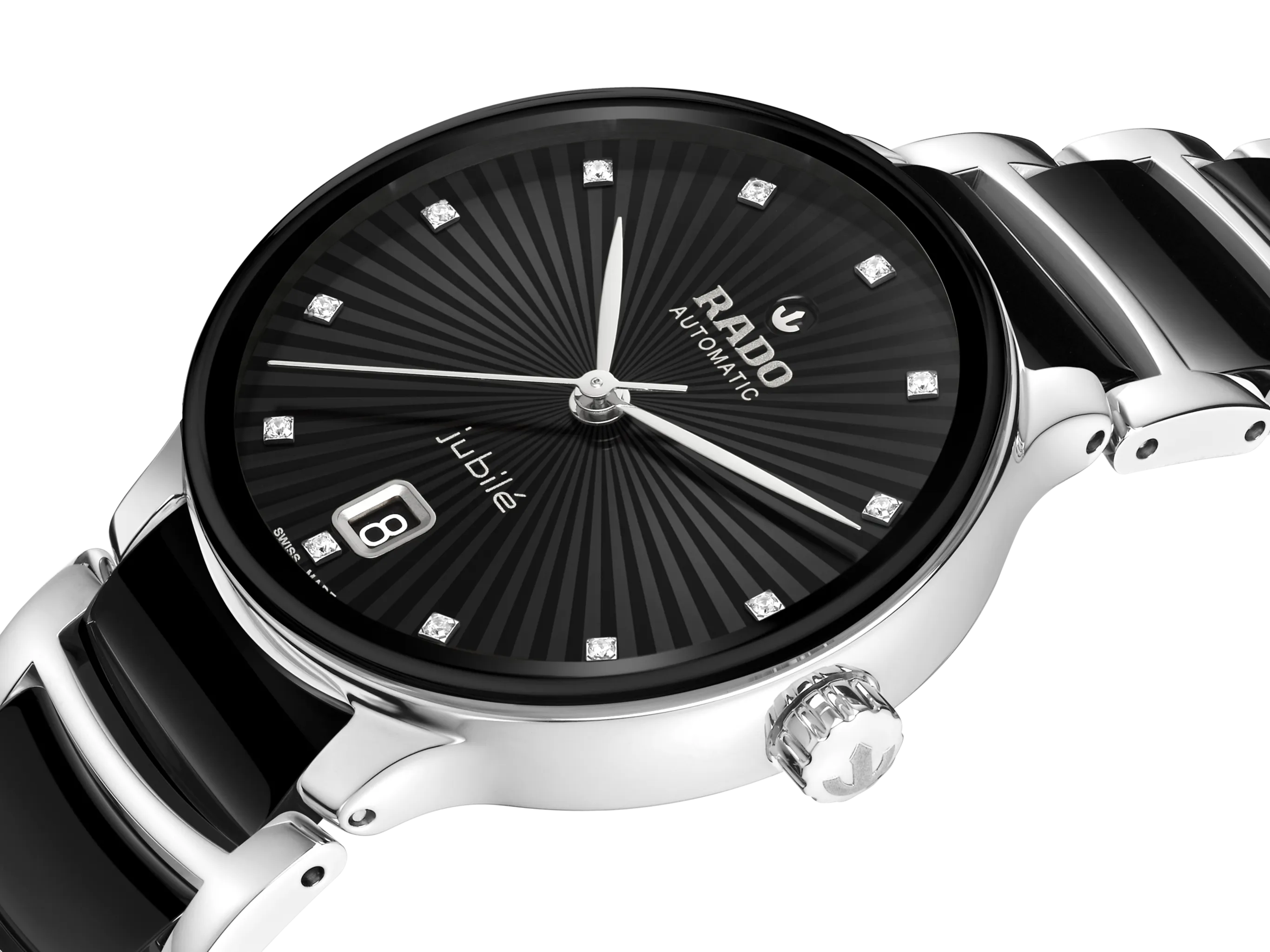 Rado Centrix Automatic Diamonds Black Dial Women 35MM