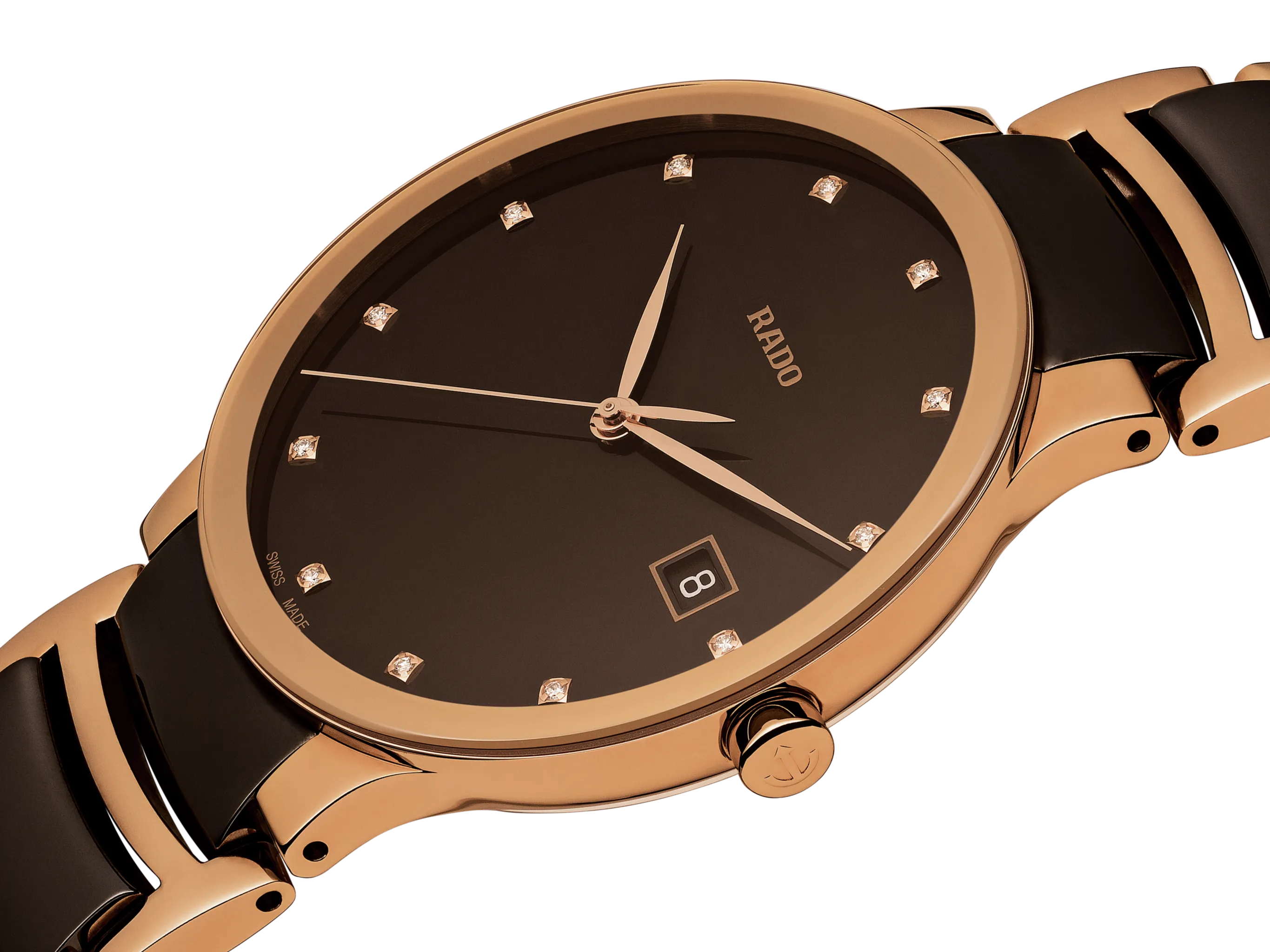 Rado Centrix Brown Dial Unisex 38mm