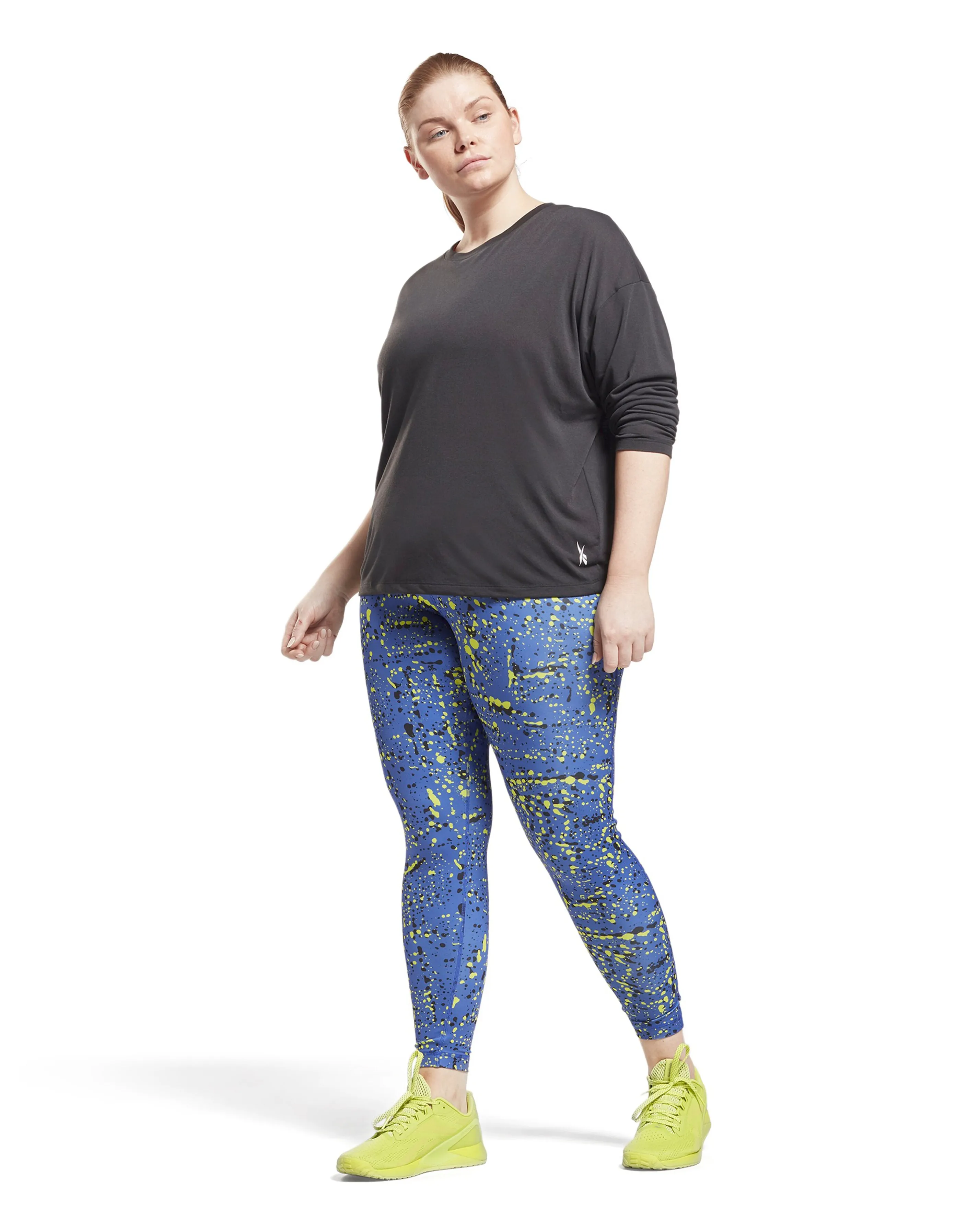 Reebok Supermium Long Sleeve T-Shirt Plus Size | Simply Be