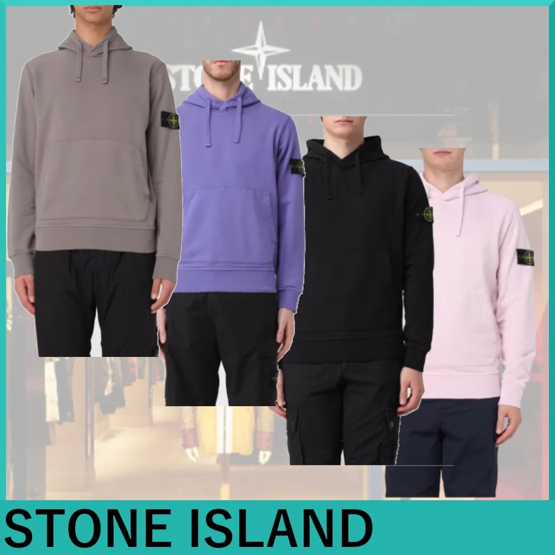STONE ISLAND  |Plain Logo Hoodies